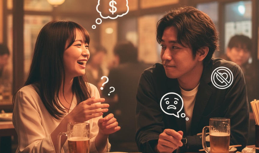 脈なしなのに食事にくる男性の心理