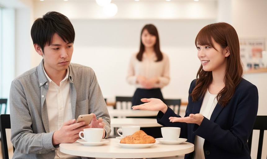 二人きりで会うことを避けられる