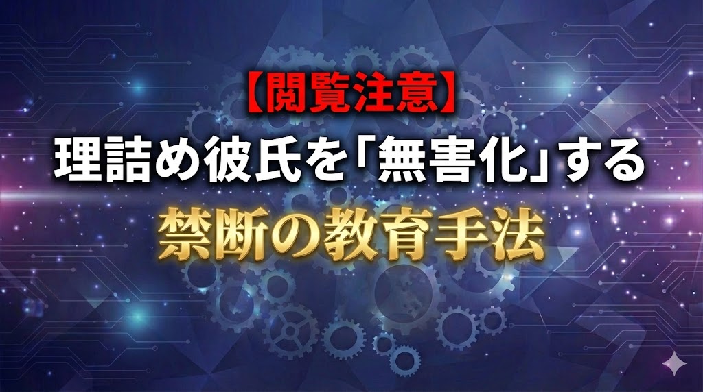 【閲覧注意】理詰め彼氏を「無害化」する禁断の教育手法